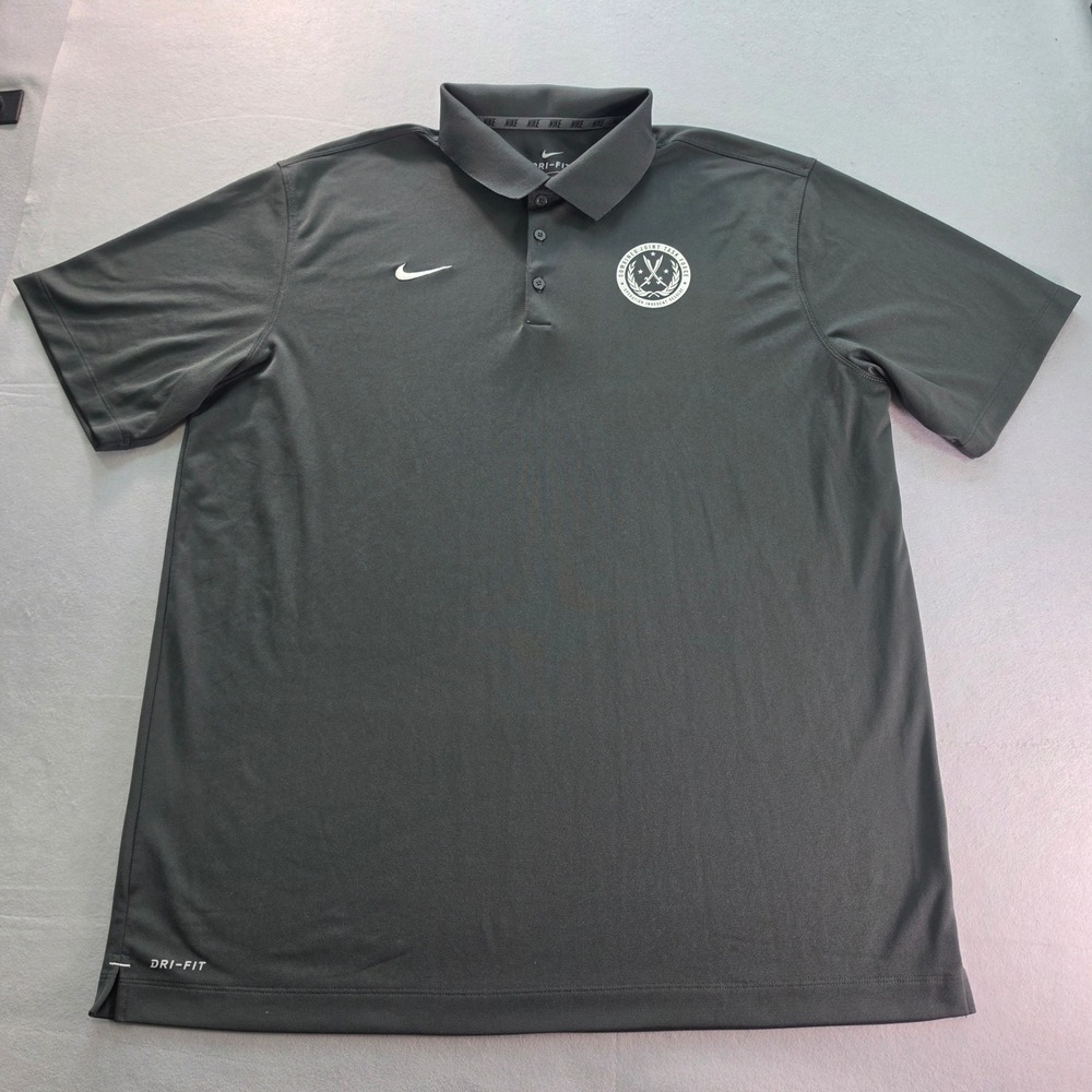 Nike Dri-FIT Polo Mens XXL Gray Operation Inherent Resolve CJTF-OIR Military